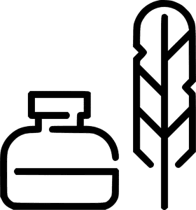 Timeless Ink Bottle Inspiration and Creativity PNG