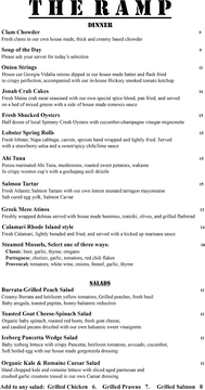 The Ramp Restaurant Menu A Culinary Journey PNG