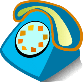 Charming Retro Telephone with Colorful Design PNG