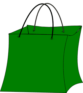 Eco-Friendly Green Shopping Bag PNG