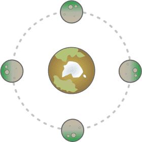 Planet in the Orbit of Moons PNG