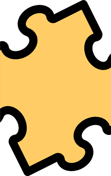 Brightly Colored Jigsaw Puzzle Piece Design PNG