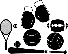 Sport Icons A Collection of Athletic Gear PNG