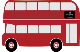 Classic Double-Decker Bus Adventure PNG