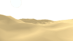 Sands of the Endless Desert Horizon PNG