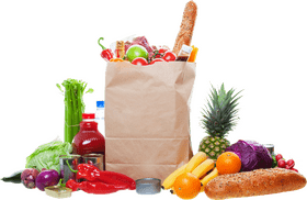 Colorful Food Bounty from the Market PNG