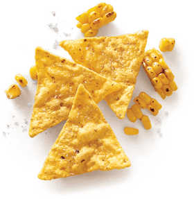 Crispy Fast Food Tortilla Chips with Corn Delight PNG