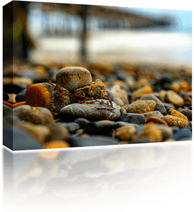 Serenity at the Rocky Pier Shoreline PNG