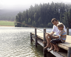 Fishing Together A Bonding Experience on the Lake PNG