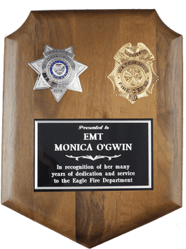 Honorary Name Badge for EMT Monica O'Gwin PNG