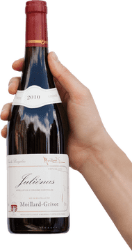 Elegant Moillard-Grivot Wine Bottle 2010 Vintage PNG