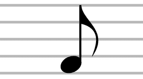 Simple Elegance of a Music Note PNG