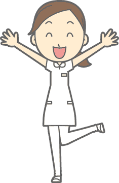 Joyful Nurse Spreading Happiness and Care PNG