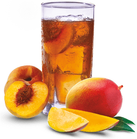 Mango Peach Refreshing Delight Beverage PNG