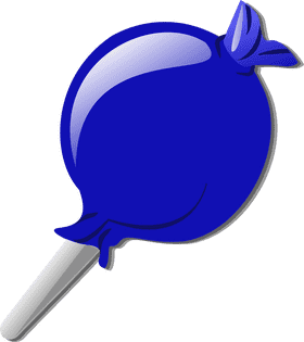 Bold Blue Lollipop Delight PNG