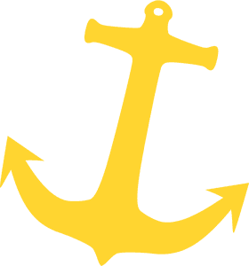 Bright Yellow Anchor of Stability PNG