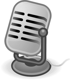 Classic Retro Microphone Design PNG