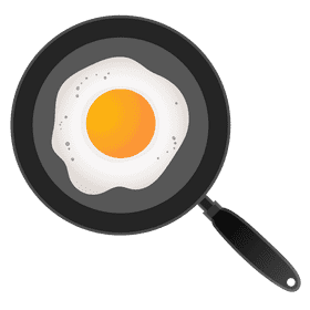 Versatile Non-Stick Cookware for Perfect Fried Eggs PNG