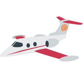 Stylish Airplane in Flight PNG