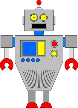 Friendly Industrial Robot Assistant for Manufacturing Tasks PNG