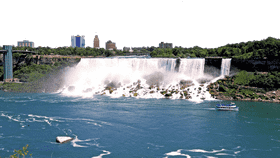 Majestic Waterfall Embraced by Nature's Beauty PNG