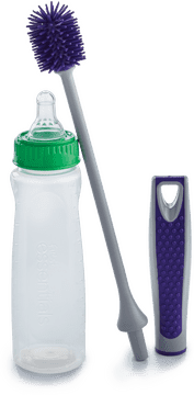Baby Bottle Care Set with Cleaning Brush PNG