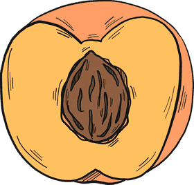 Peach Blossom Serenity in Every Slice PNG