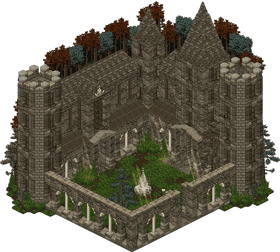 Enchanted Garden of the Old Castle PNG