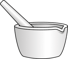 Classic Mortar and Pestle for Culinary Creations PNG