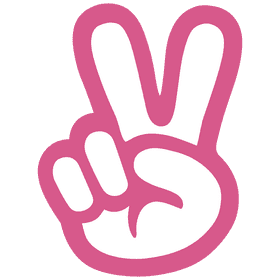 Happy Emoticon Peace Gesture PNG