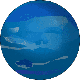Mysterious Deep Blue Planet PNG