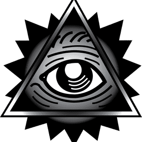 Mystical Tattoo of the All-Seeing Eye PNG