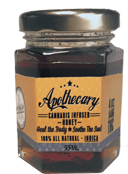 Apothecary Cannabis-Infused Honey Jar Delight PNG