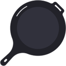 Versatile Cast Iron Cookware Collection PNG