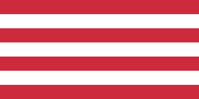 Red and White Striped Flag Design PNG