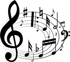 Melodic Journey of Music Notes PNG