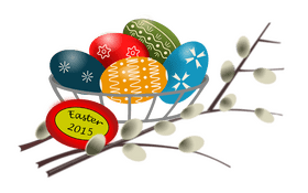 Easter Egg Basket Celebration 2015 PNG