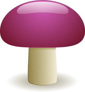 Vibrant Purple Mushroom Delight PNG