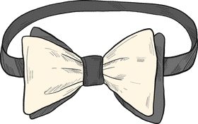 Elegant Bow Tie Design Illustration PNG