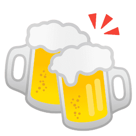 Cheers with Beer Glasses! PNG