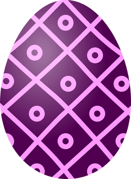 Easter Elegance A Vibrant Egg Design PNG