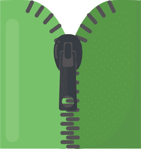 Close-Up of a Stylish Jacket Zipper PNG