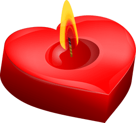 Heartfelt Candle of Love and Light PNG