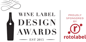 Elegant Wine Bottle Design Awards Logo PNG