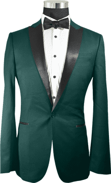 Elegant Forest Evening Attire PNG