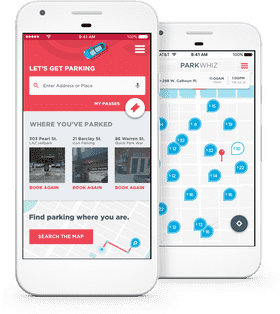 Smart Parking Garage Locator App PNG