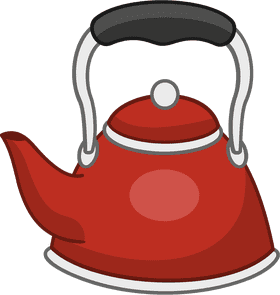 Classic Red Cookware Kettle for Every Kitchen PNG