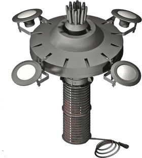 Advanced Wind Turbine with Multi-Directional Blades PNG