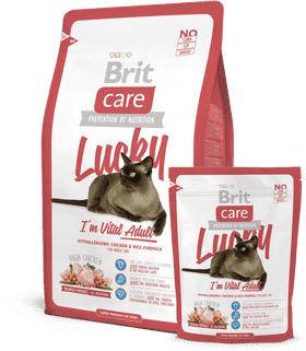Lucky Cat Nutrition Premium Care for Feline Health PNG
