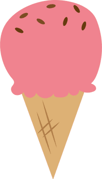 Delicious Pink Ice Cream Cone Delight PNG